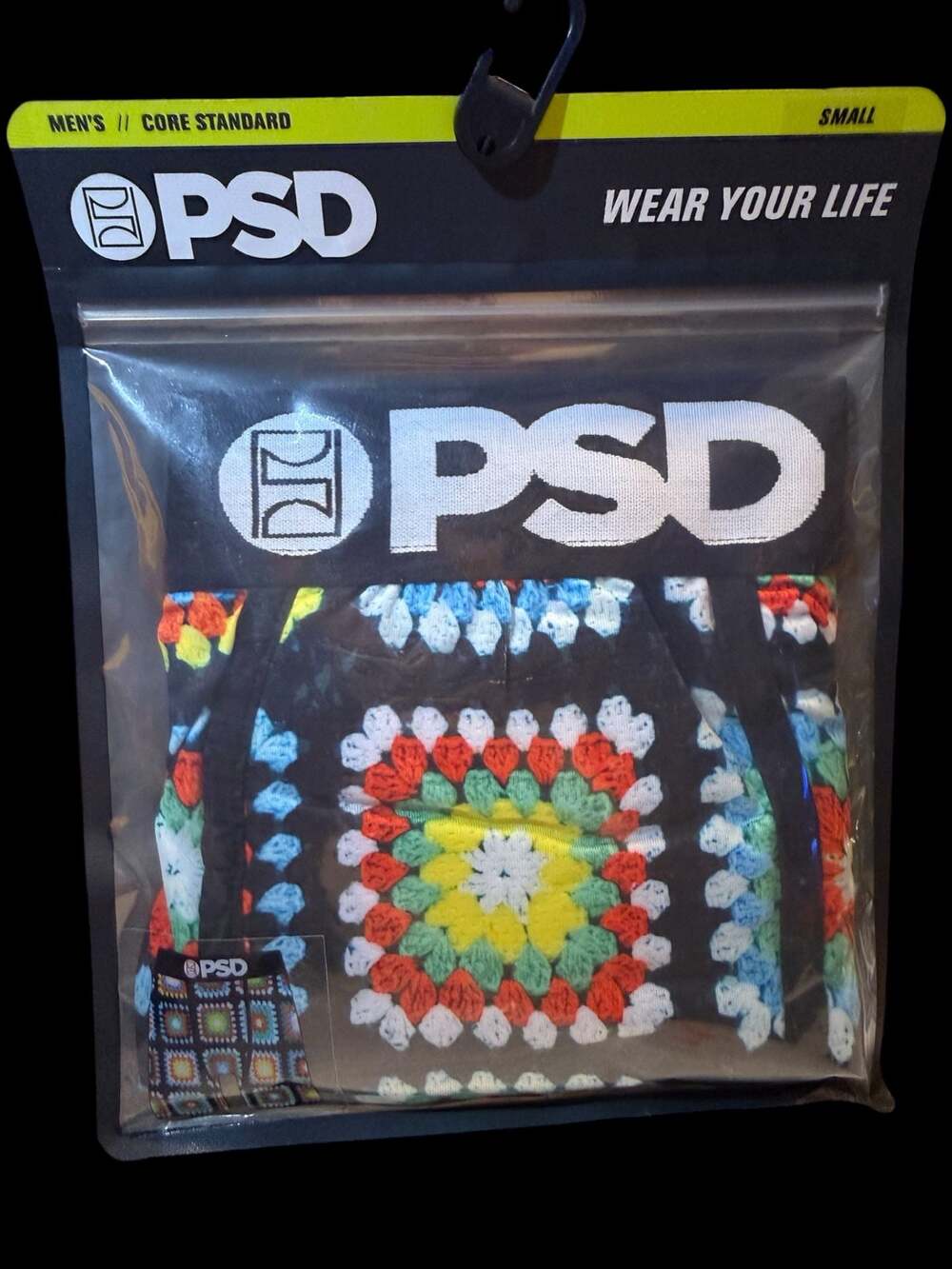 PSD Men's Core Standard Granny Check Boxer Briefs Size Small